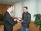 Předání certifikátu a hodinek