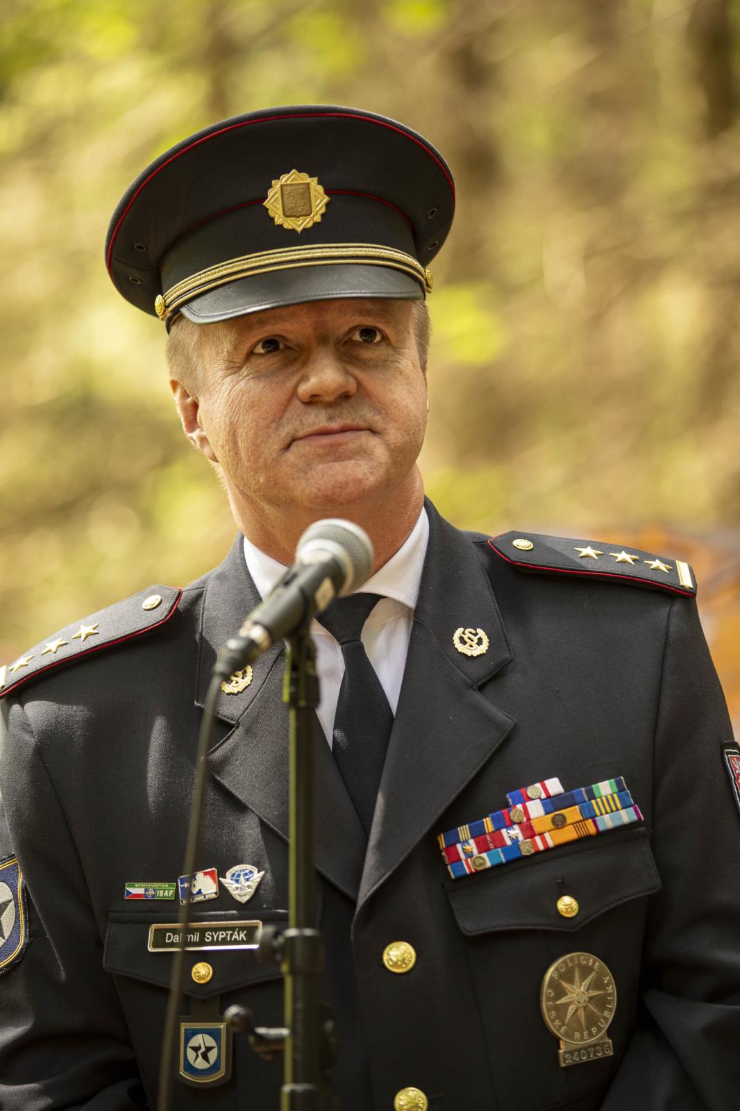 Ředitel ÚDV SKPV plk. Dalimil Sypták při projevu. Foto: Pavel Kořínek
