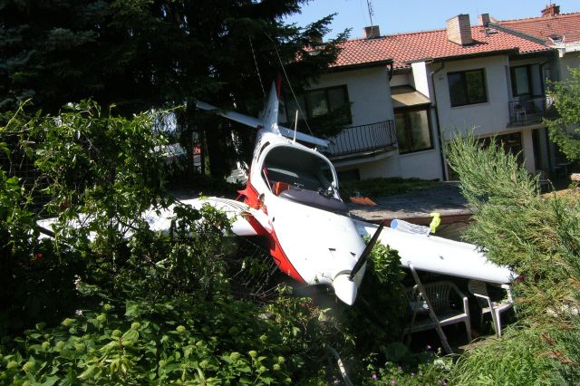 1 pad letadla Uherske Hradiste