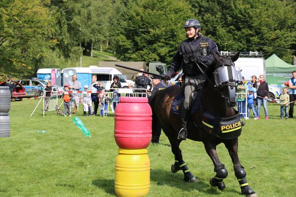 12 k) ukázka umu policejních koní.JPG