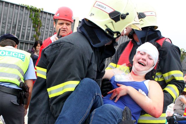 29 simulace nehody Kunovice