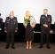 3 brig. gen. Luděk Procházka, starostka Jaroslava Martanová, plk. Pavel Bártík