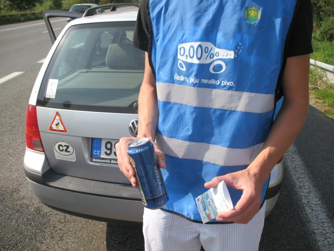 Akce "Řídím, piju nealko pivo"