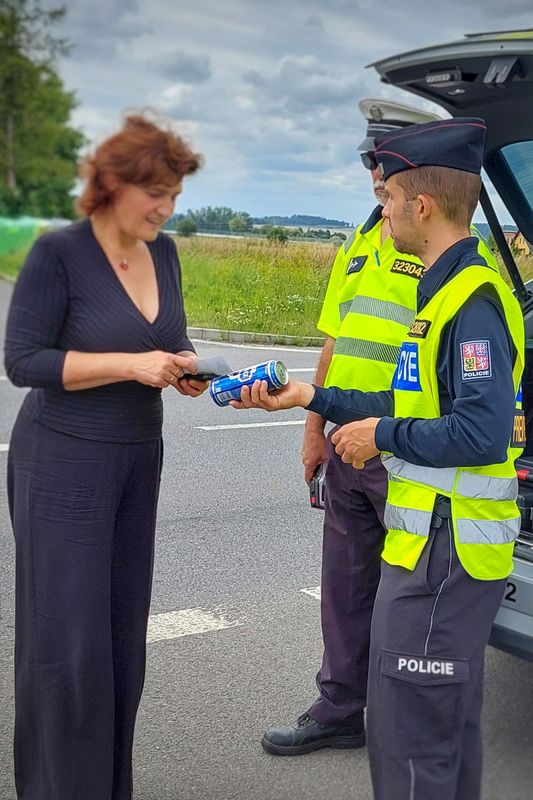 Akce "Řídím, piju nealko pivo" v Jaroměři - 2.8.2023