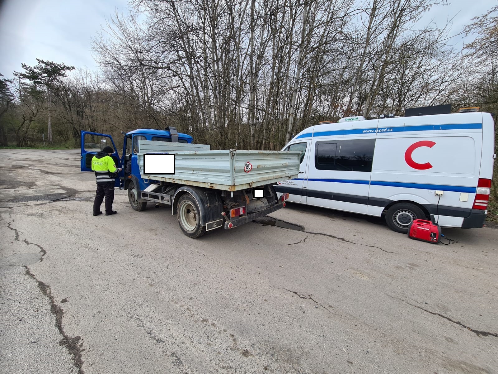 Akce berounských policistů ve spolupráci s Centrem služeb