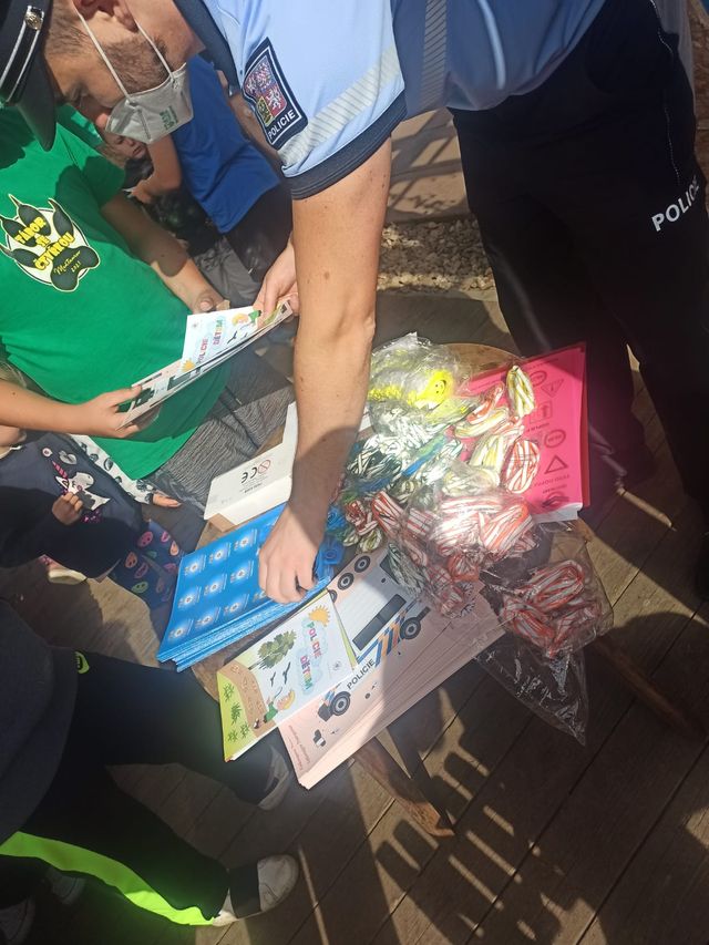 Beseda BESIP na dětském táboře