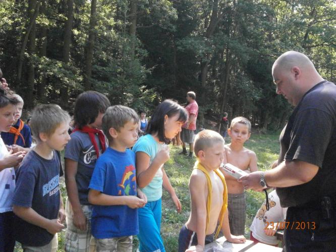 Beseda s táborníky na LDT Jesenice