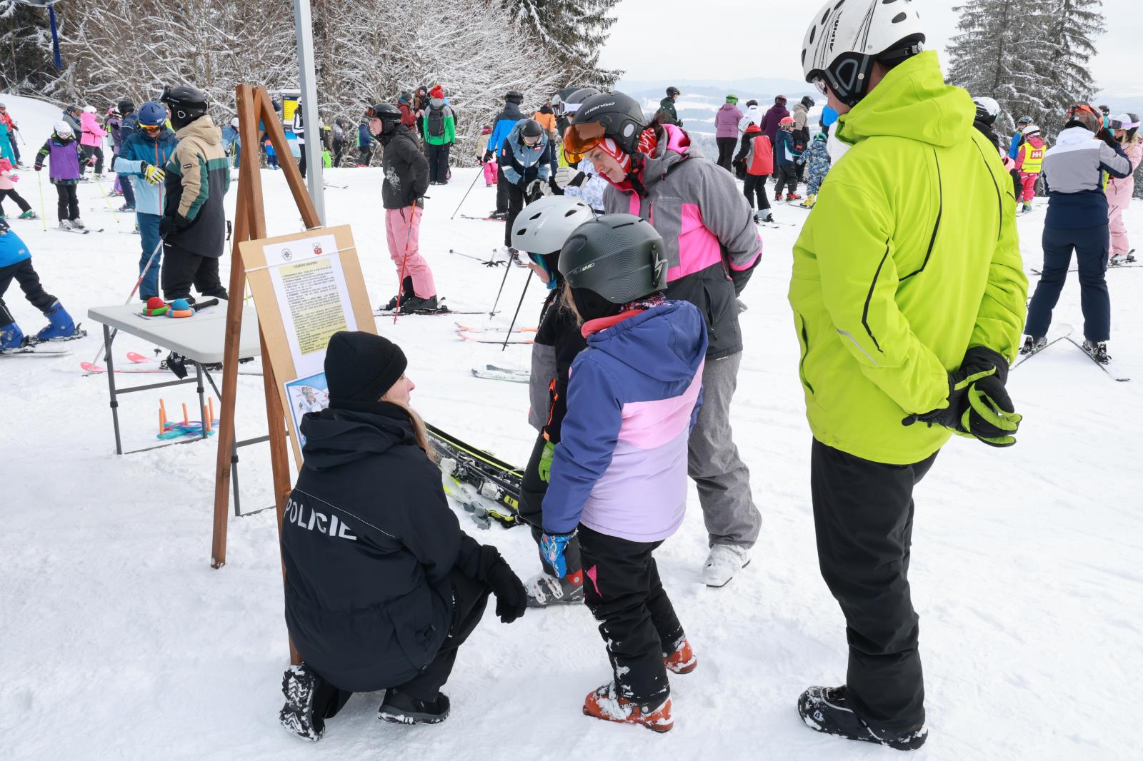 Bezpečně na sjezdovce Lipno nad Vltavou