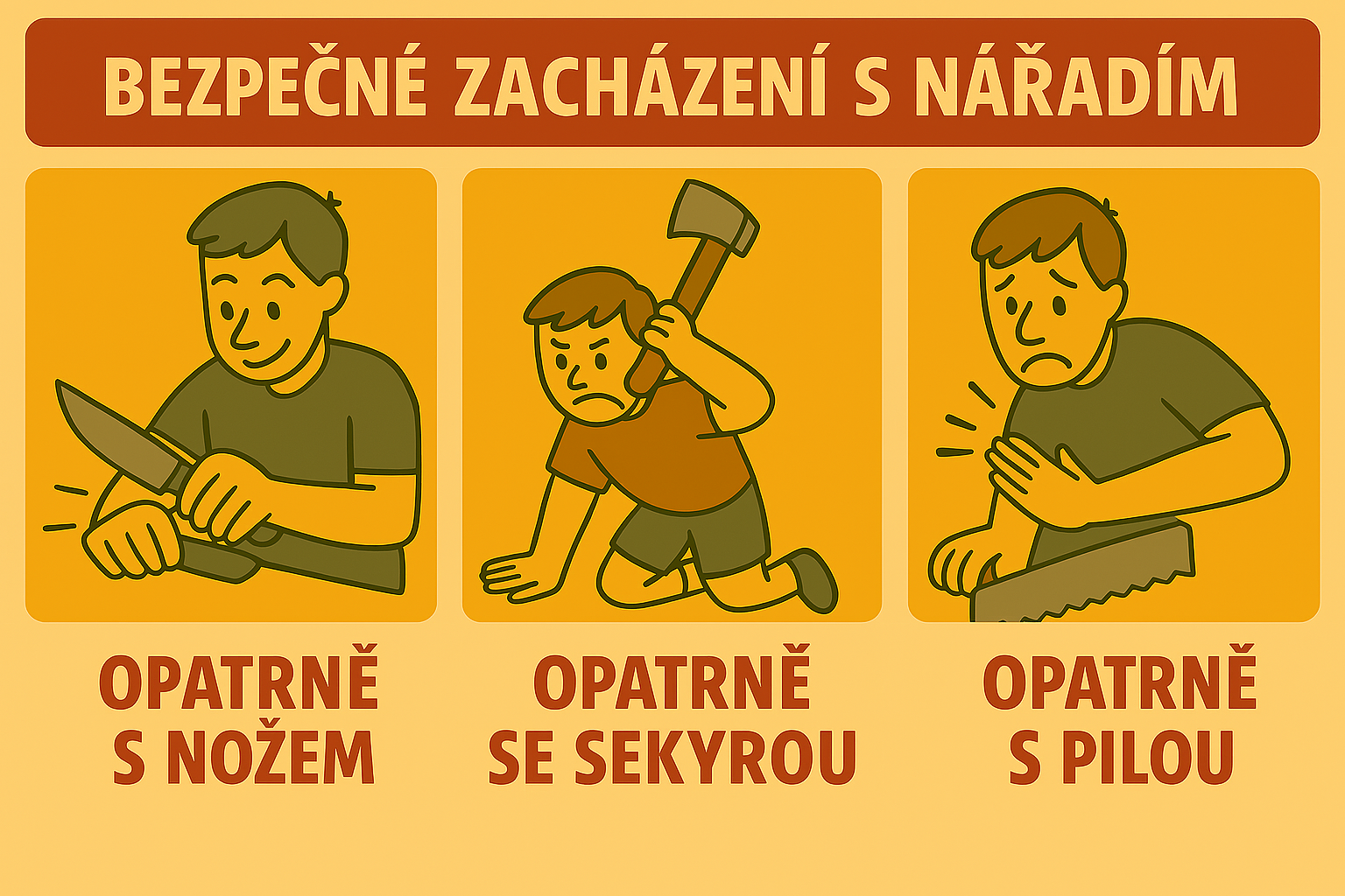 Bezpečné zacházení s nářadím