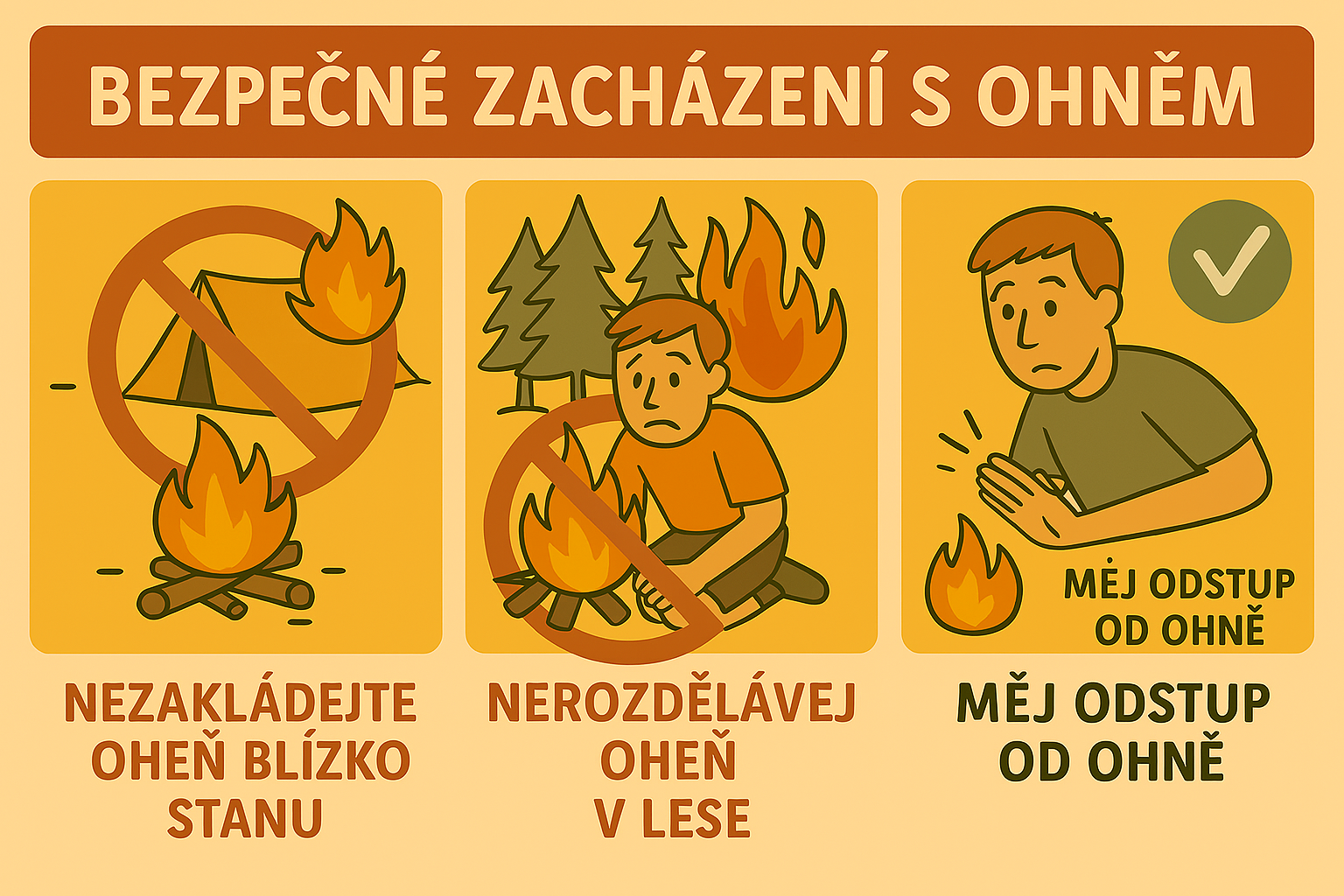 Bezpečné zacházení s ohněm