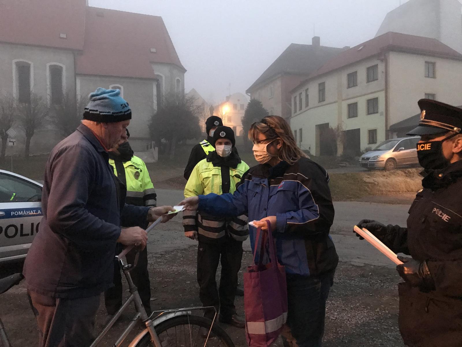 Chodci za snížené viditelnosti - Domažlicko