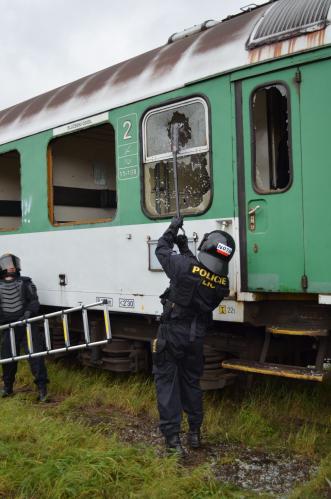 Cvičení krajské pořádkové jednotky