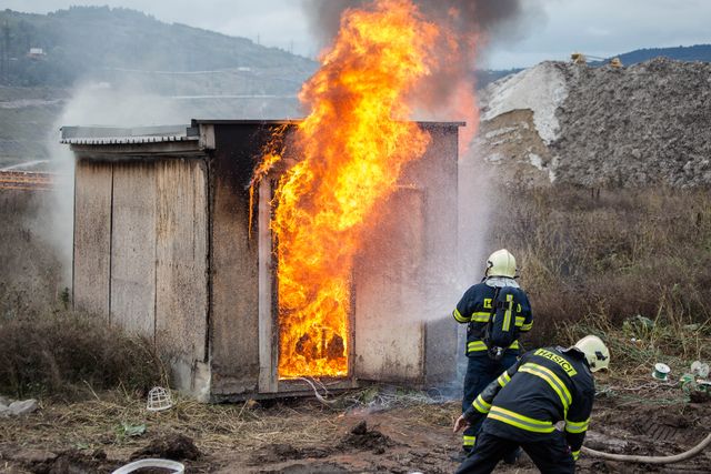 Cvičení - požár