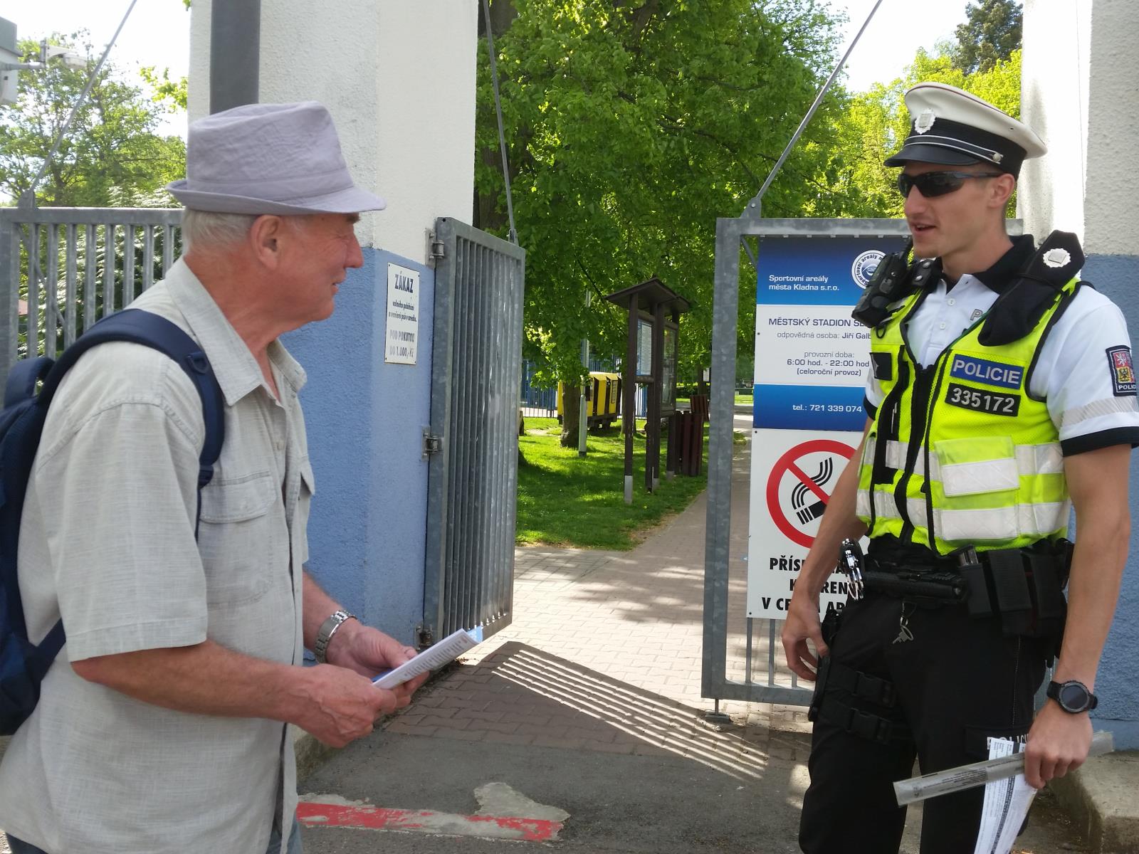 Cyklisté pod policejním dohledem