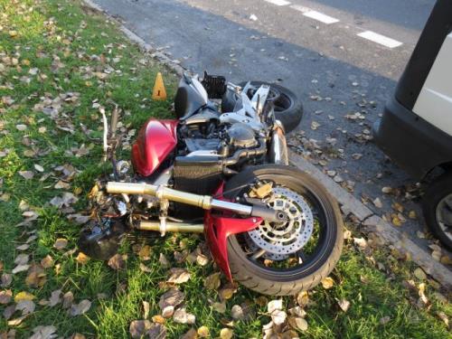 DN Kladno 13.10.213 - motocykl x chodkyně
