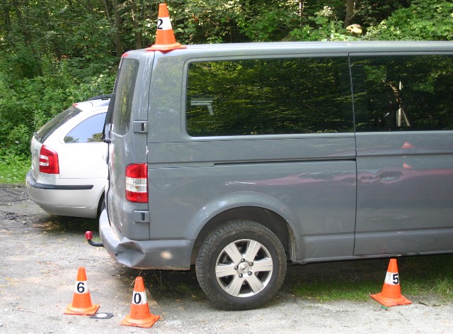 DN Žulová - poškozený VW