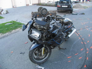 DN motocykl x osobní vozidlo, Sezemice
