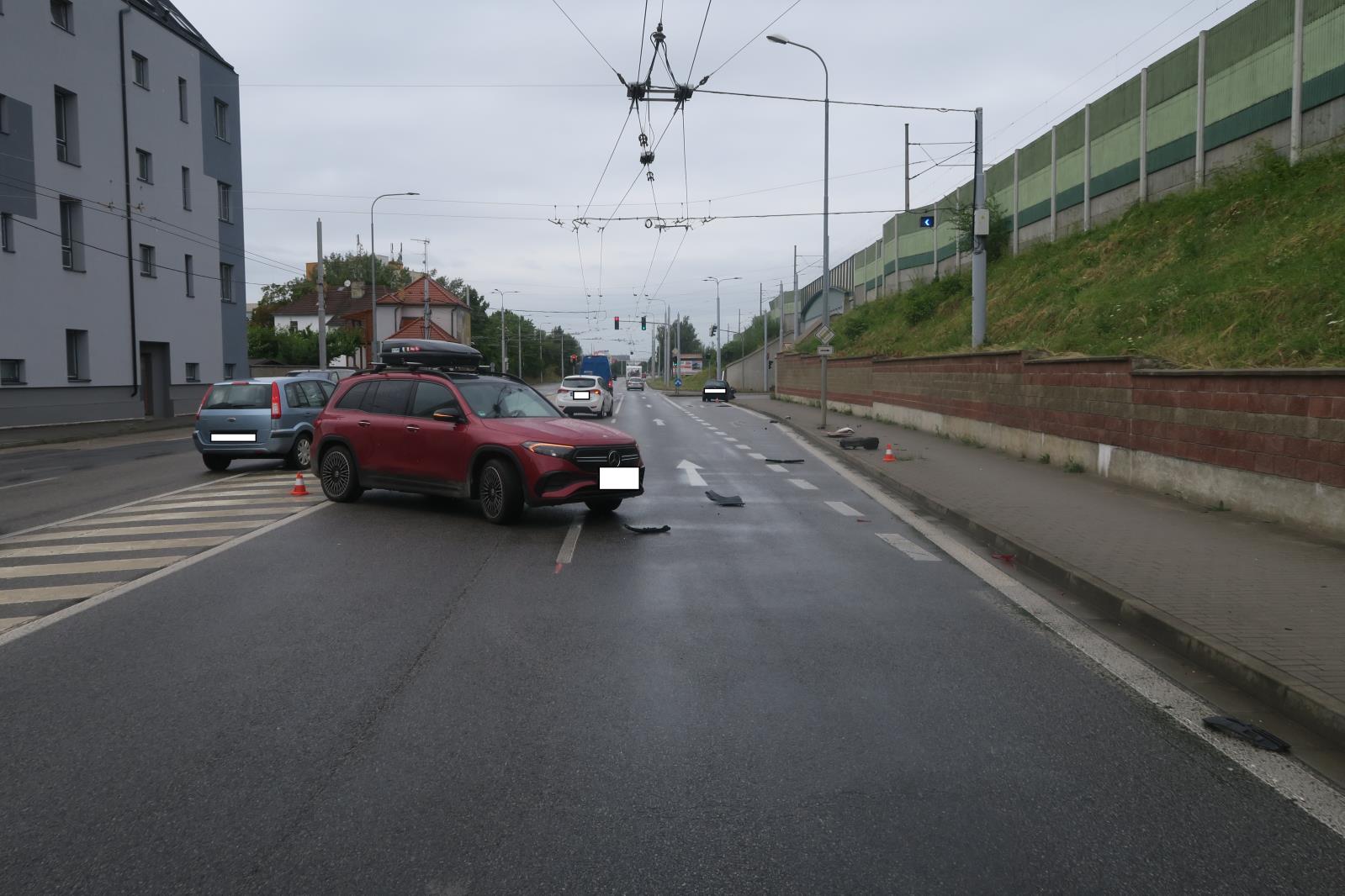 DN na křižovatce ulic Nádražní x Pekárenská