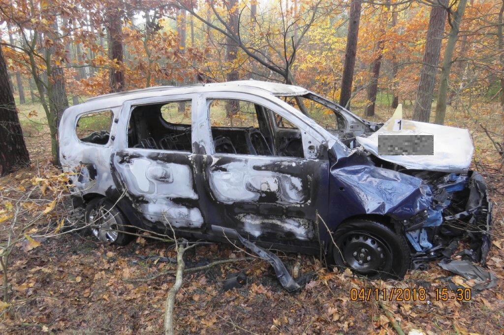 Dacia po nehodě