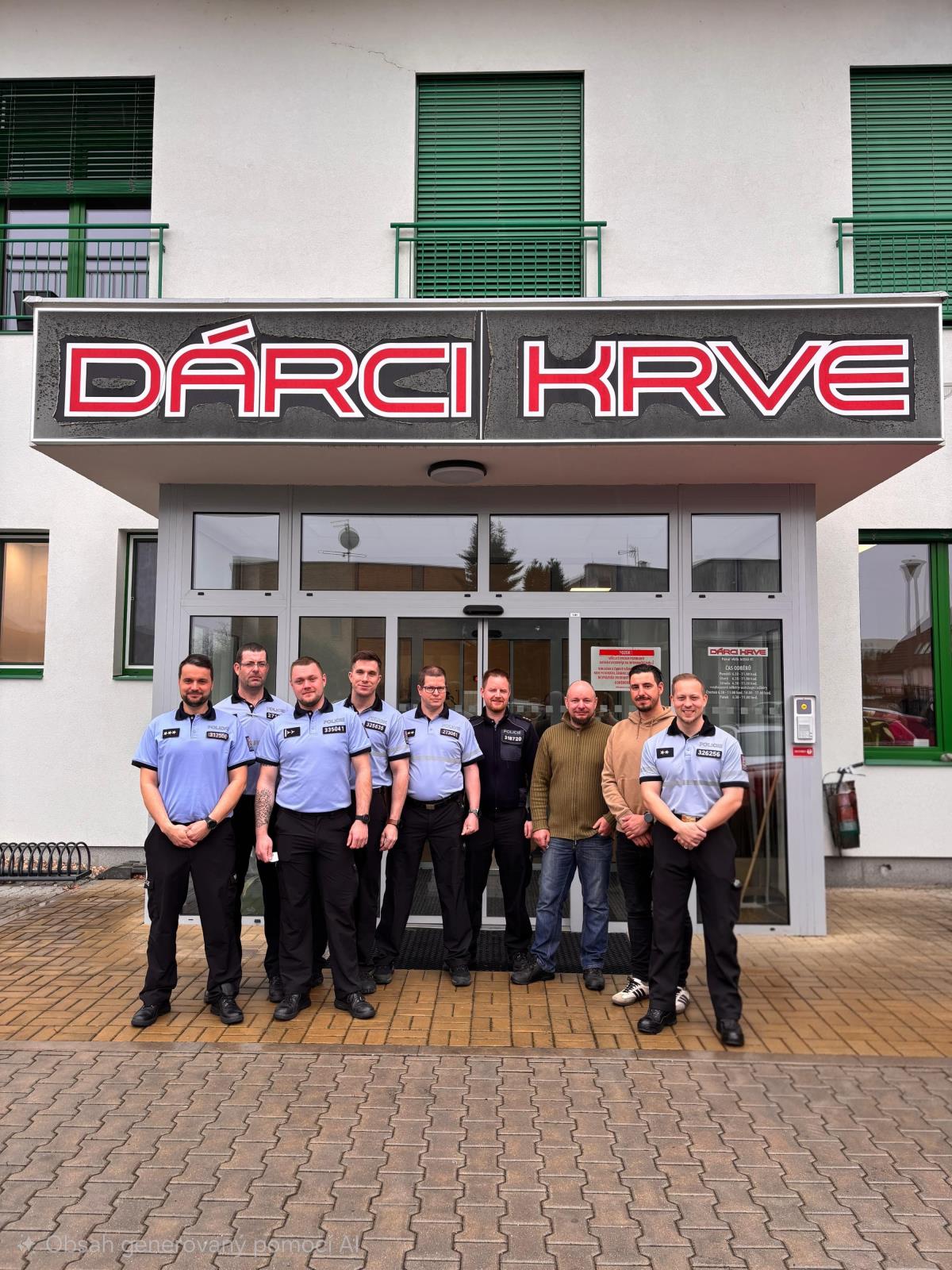 Darování krve, českokrumlovští policisté
