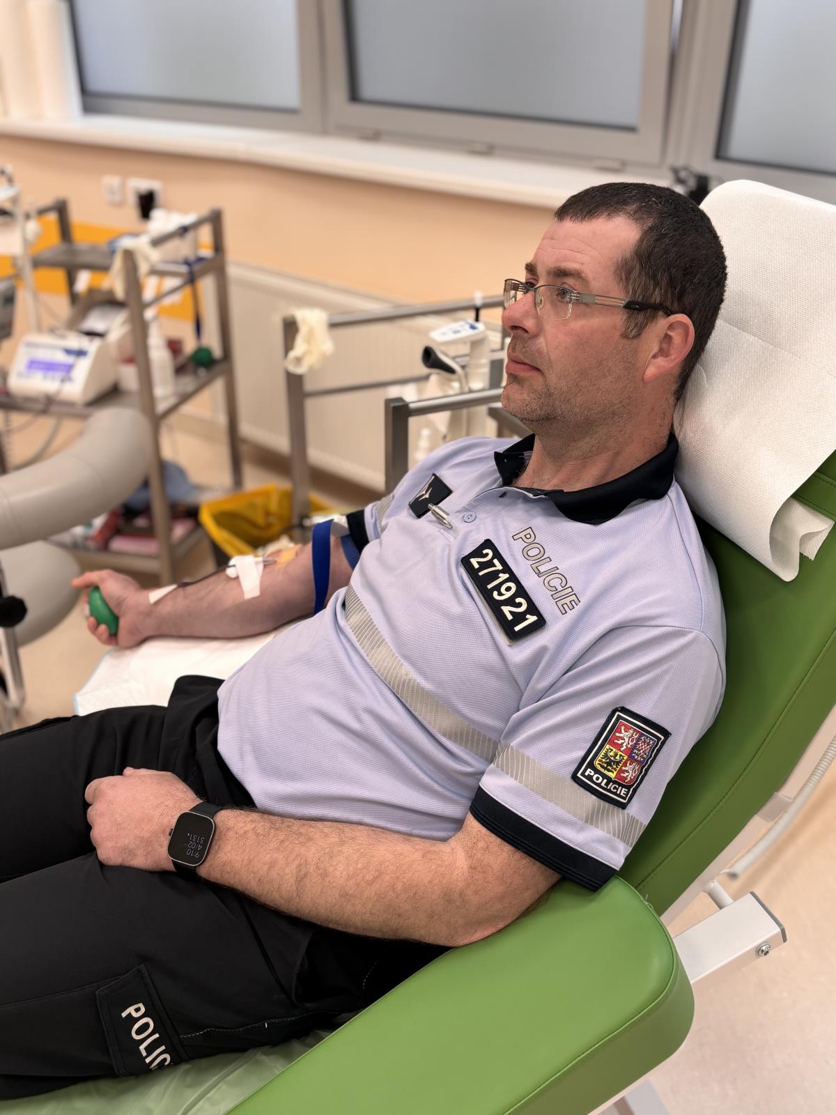 Darování krve, českokrumlovští policisté
