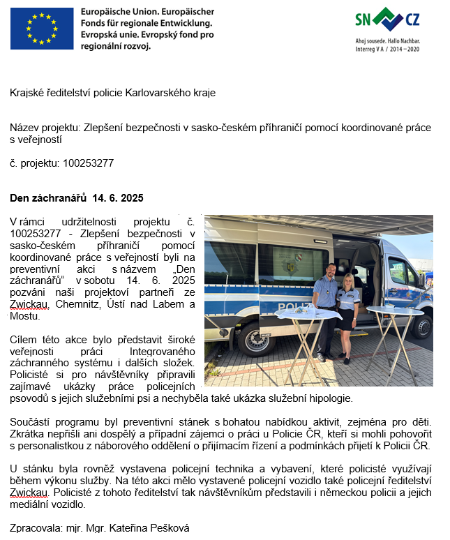 Den záchranářů 14. 6. 2025