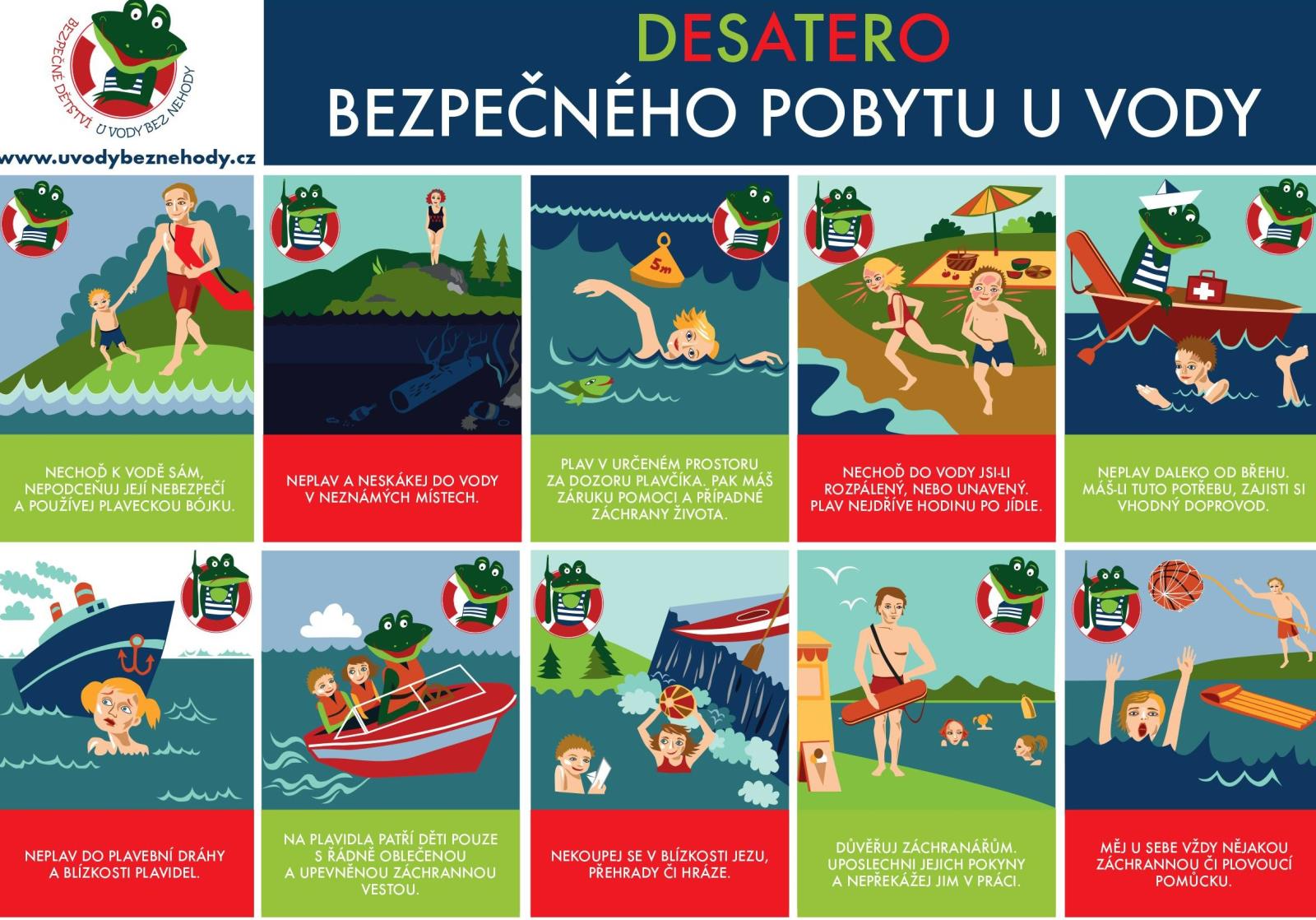 Desatero bezpečného pobytu u vody