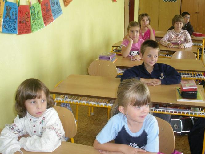 Děti pozorně poslouchaly