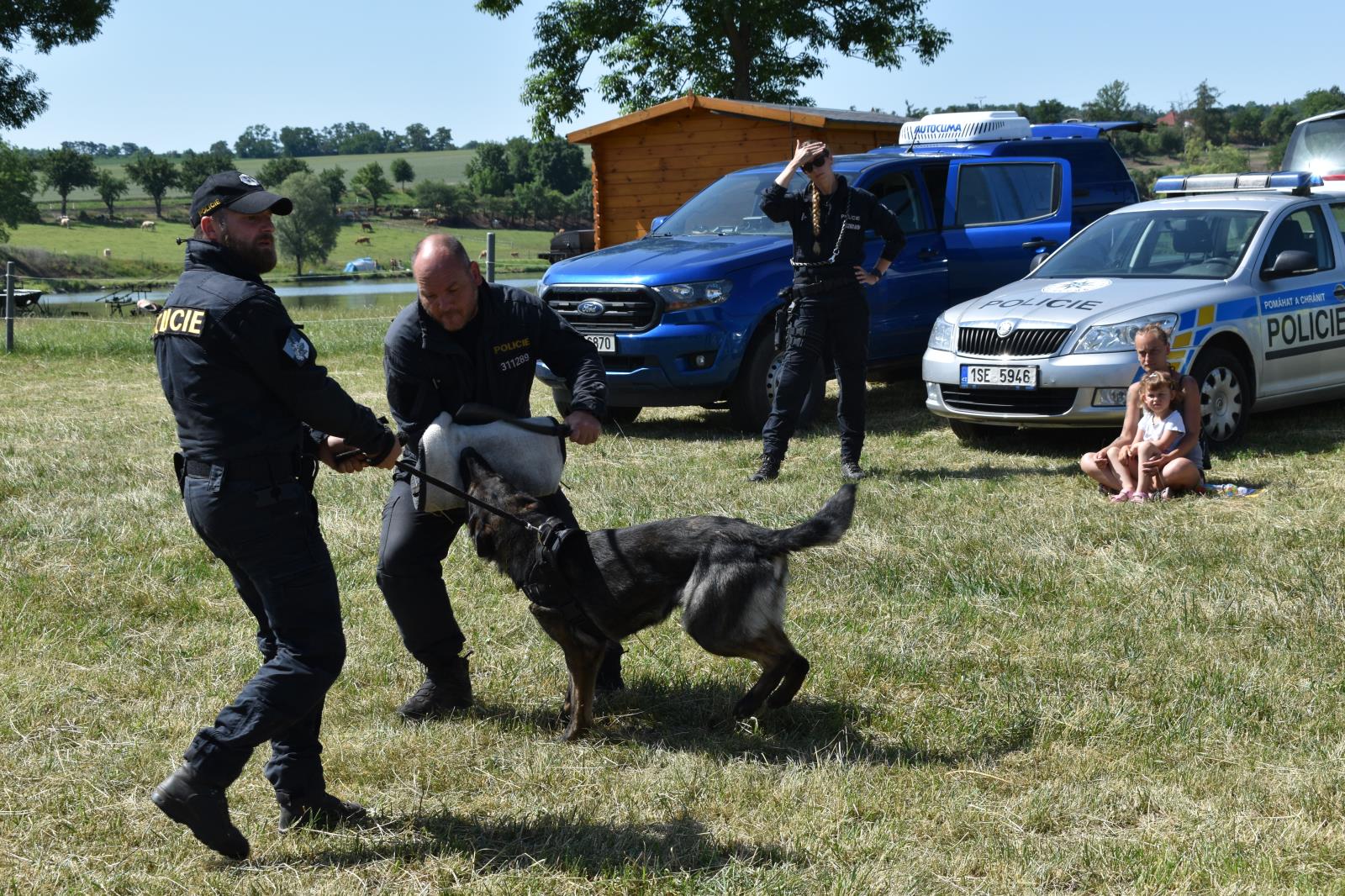 Dětský den s policií v obci Žižice na Slánsku