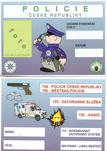 Dětský služební průkaz