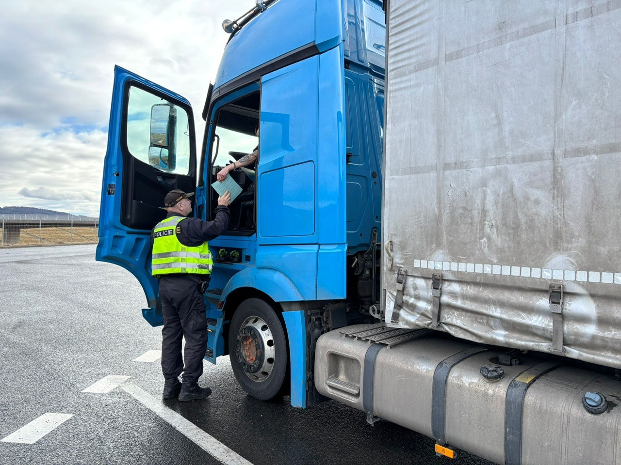 Dopravně bezpečnostní akce na nákladní vozidla