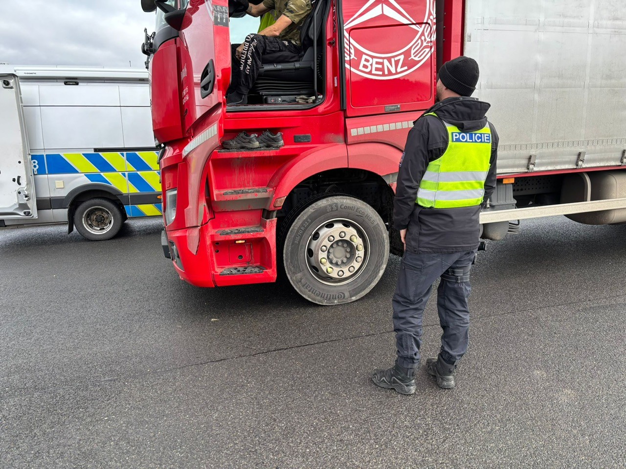 Dopravně bezpečnostní akce na nákladní vozidla