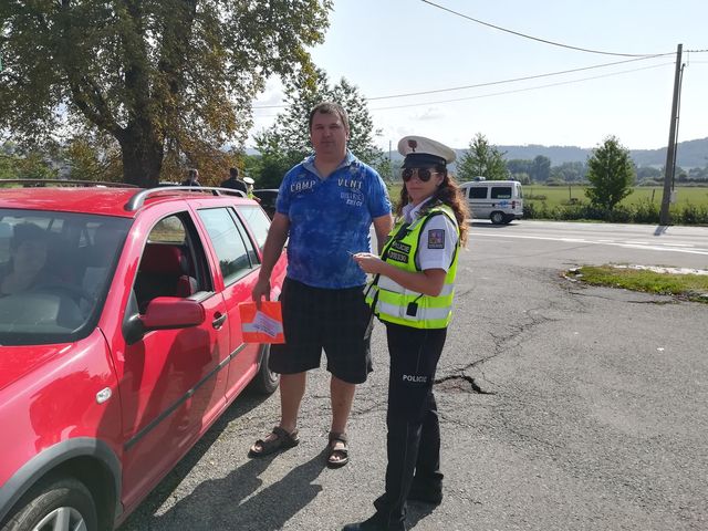 Dopravně bezpečnostní akce v Šumperku