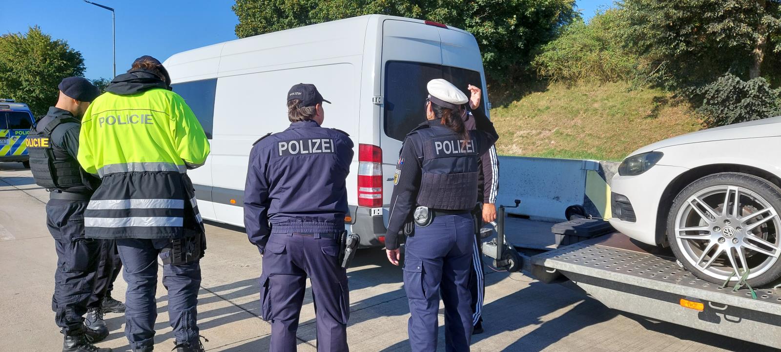 Dopravně preventivní akce  na dálnici