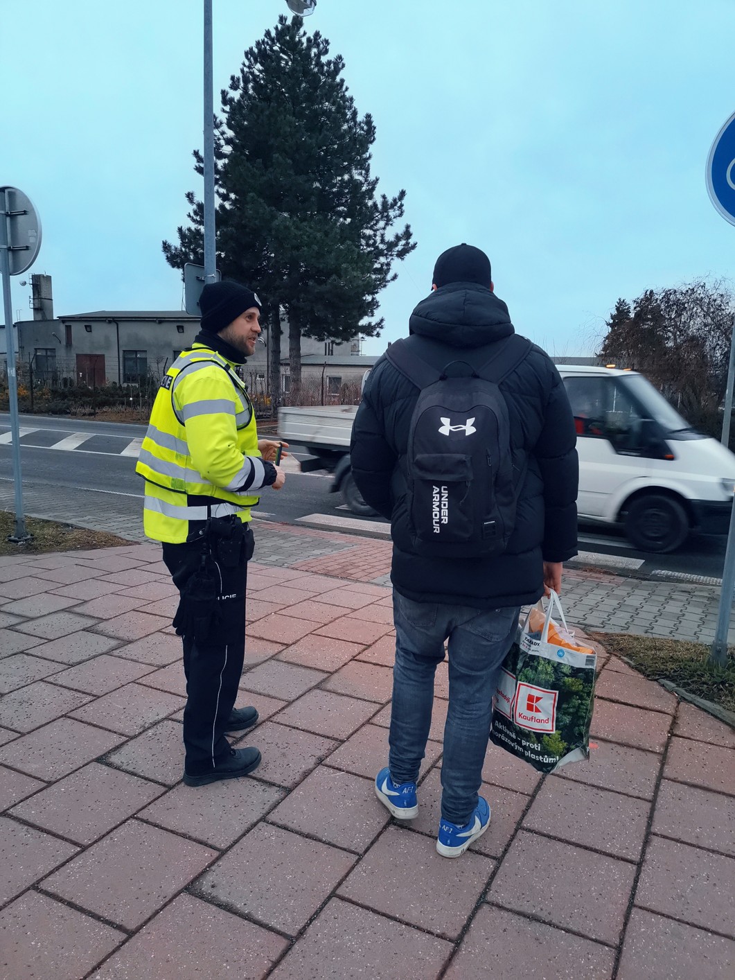 Dopravní akce v Opavě, ulice Hlučínská