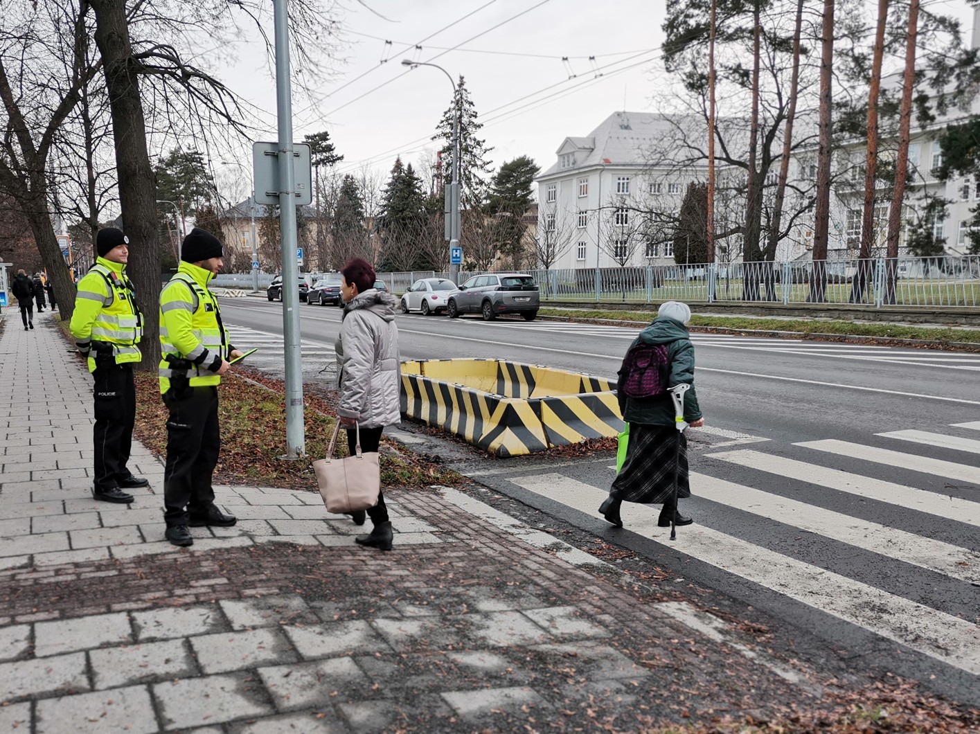 Dopravní akce v Opavě, ulice Olomoucká
