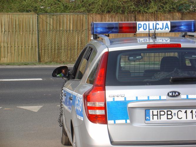 Dopravní hlídka v Polsku
