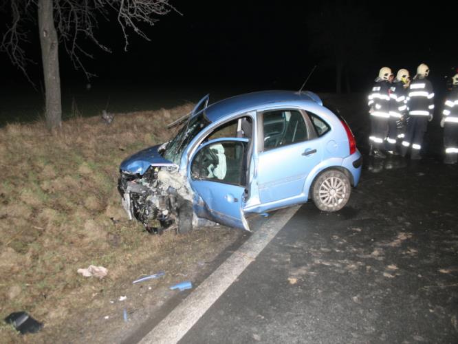 Dopravní nehoda - Církvice 21. 2. 2014