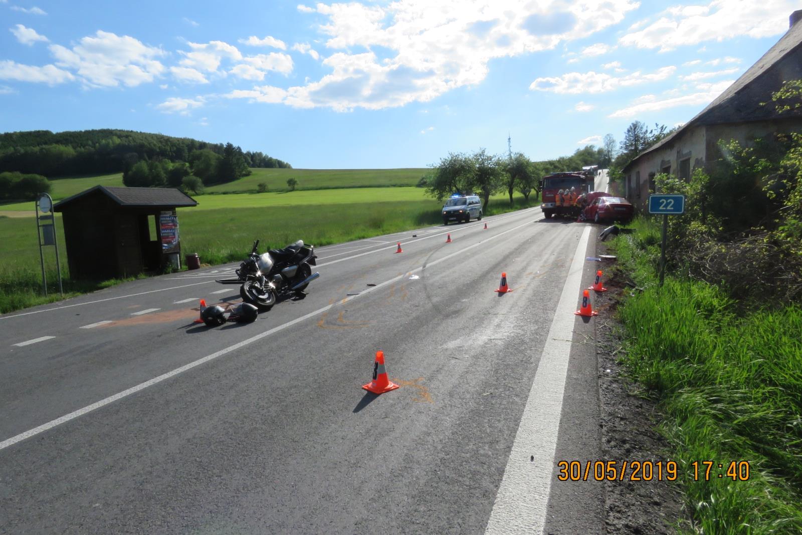Dopravní nehoda - Hluboká - 30.05.2019