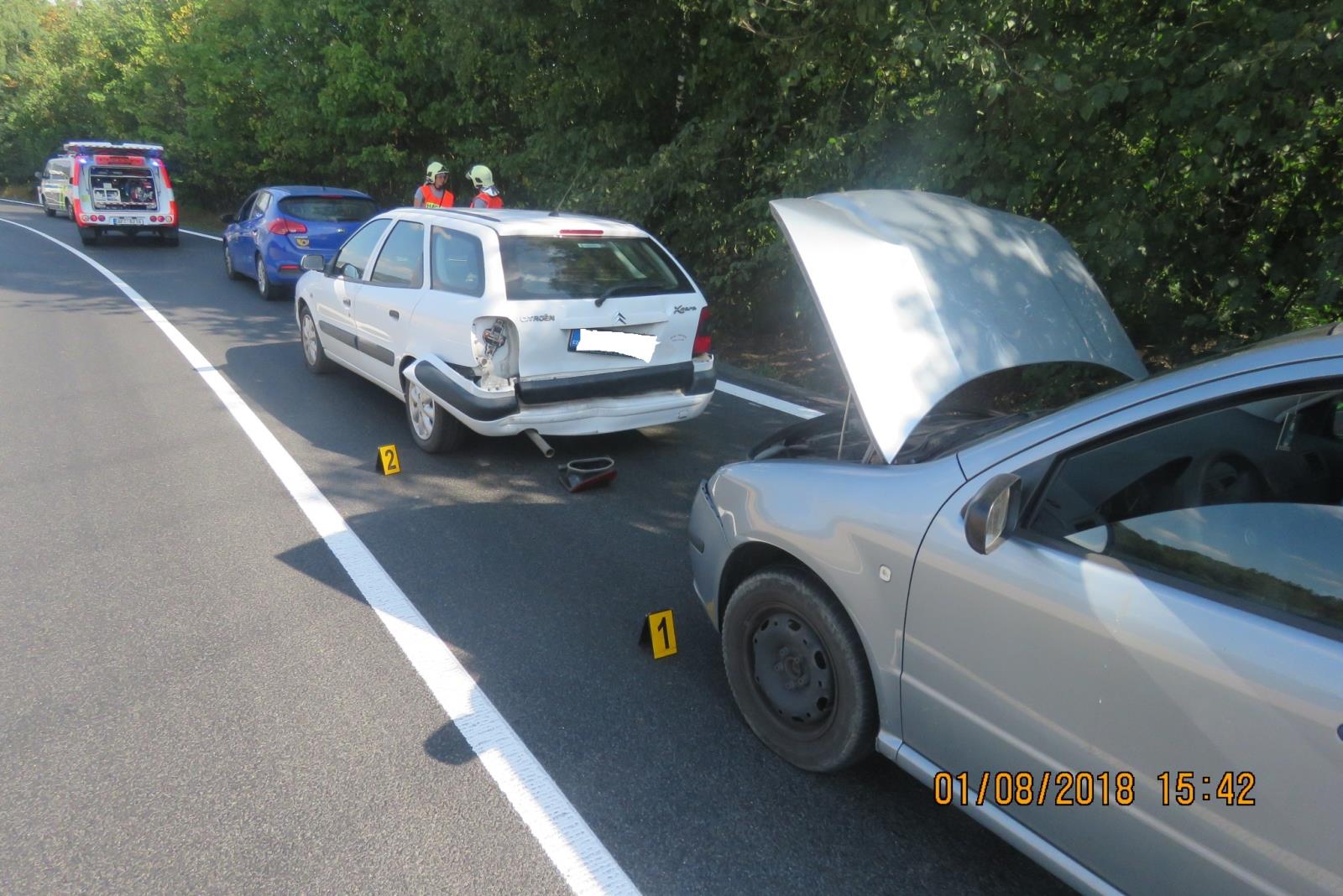 Dopravní nehoda - Spáňov - 01.08.2018