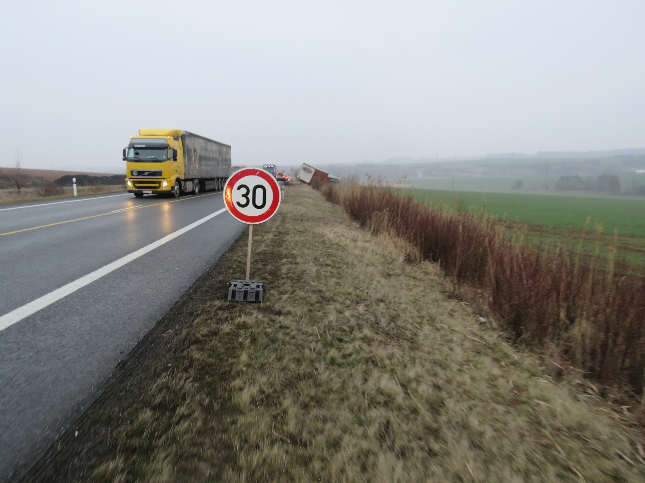 Dopravní nehoda na Slánsku