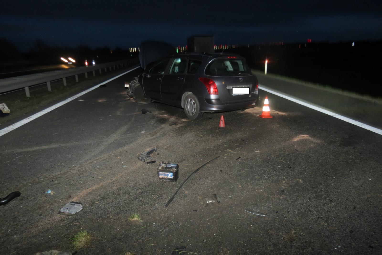 Dopravní nehoda na dálnici D6