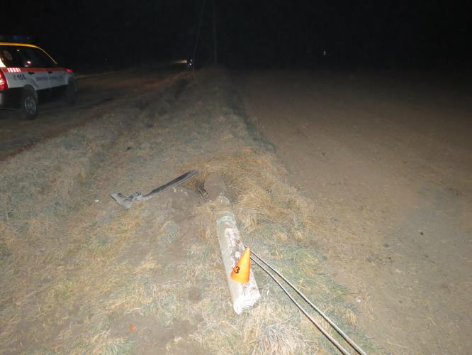 Dopravní nehoda nedaleko obce Brandýsek