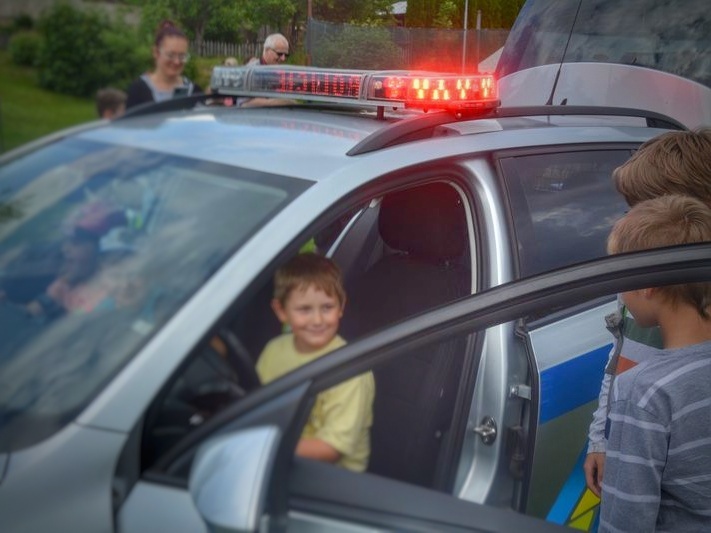 Dopravní policisté představili vybavení v Borové - 10.6.2023