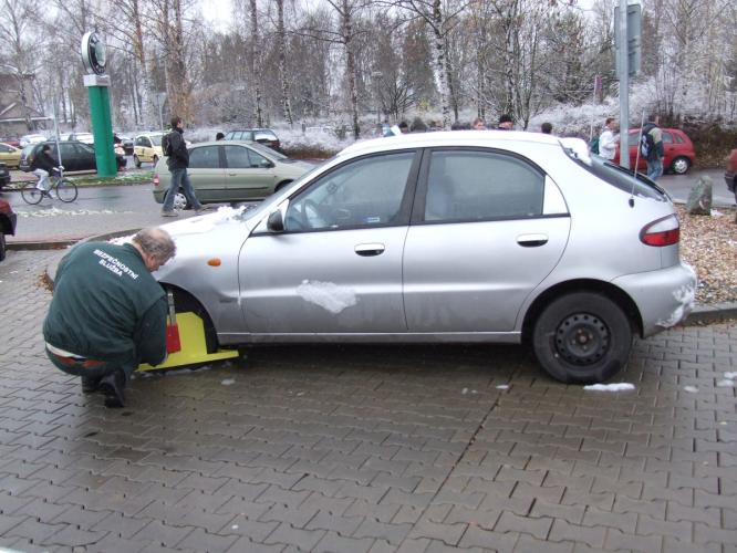 Důsledek nesprávného parkovaní