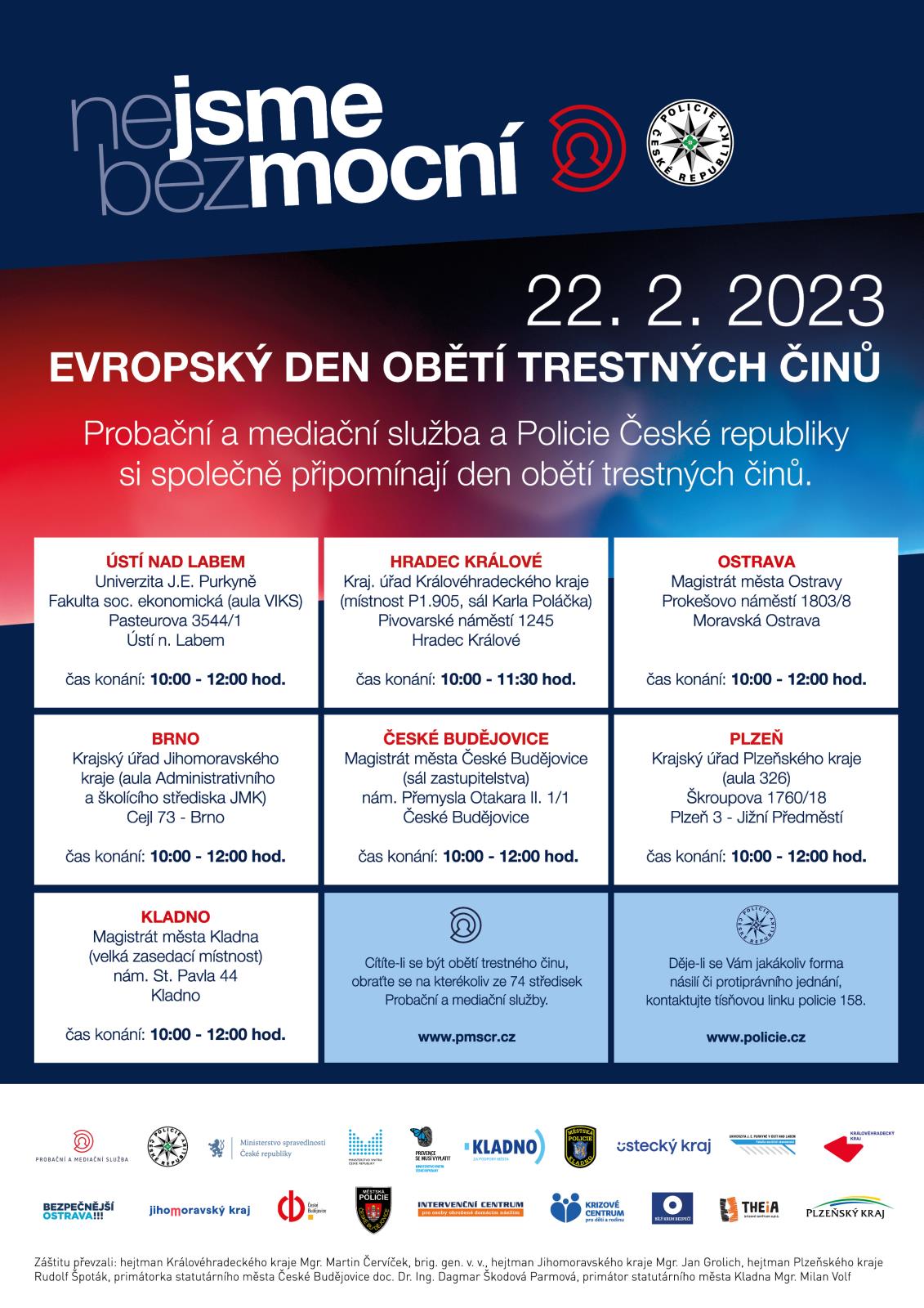 Evropský den obětí 2023