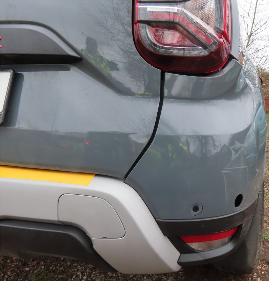 Foto poškozeného vozidla