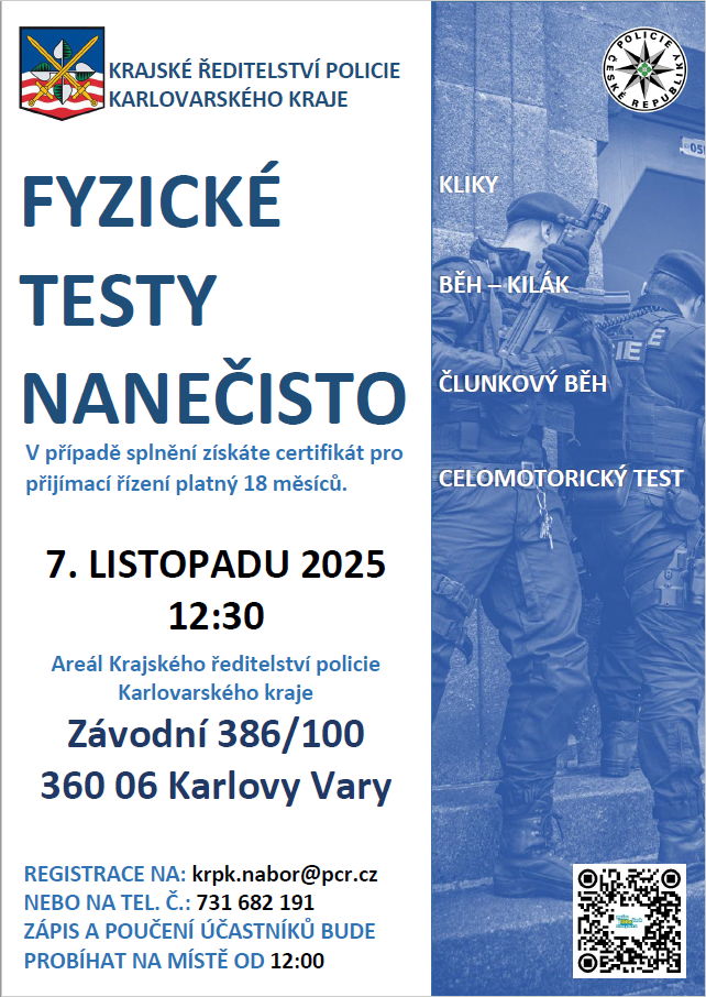 Fyzické testy nanečisto 7. 11. 2025