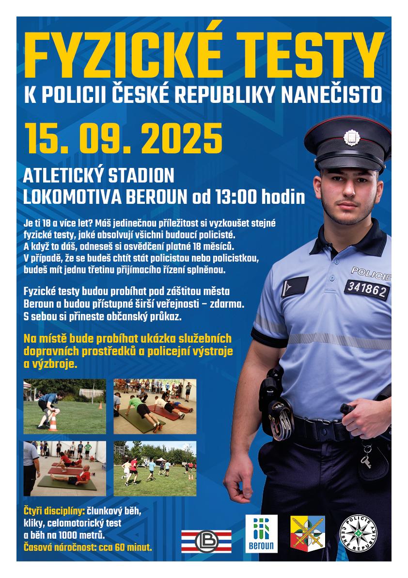 Fyzičky nanečisto Atletický stadion Lokomotiva Beroun