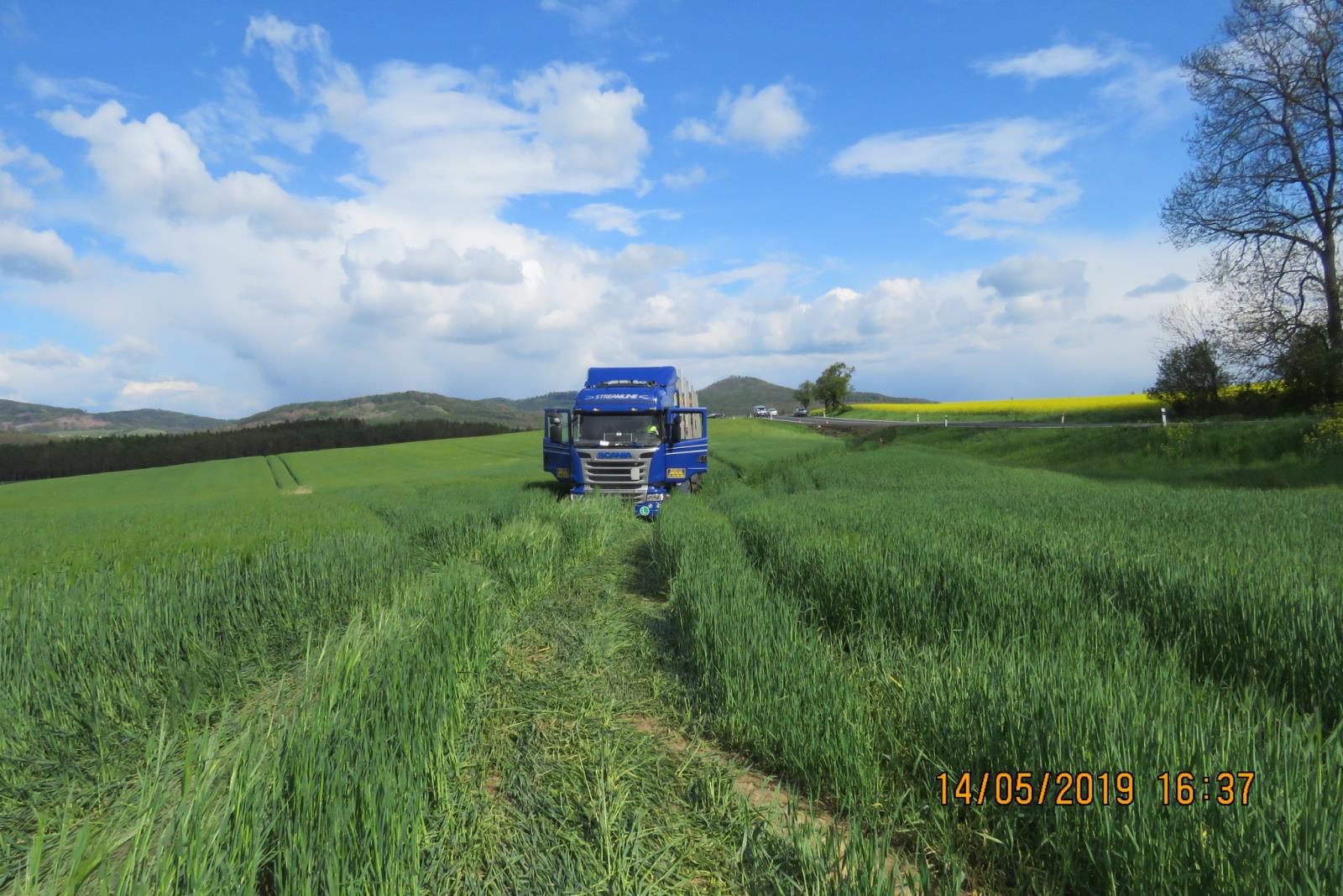 Havárie - Spáňov - 15.05.2019